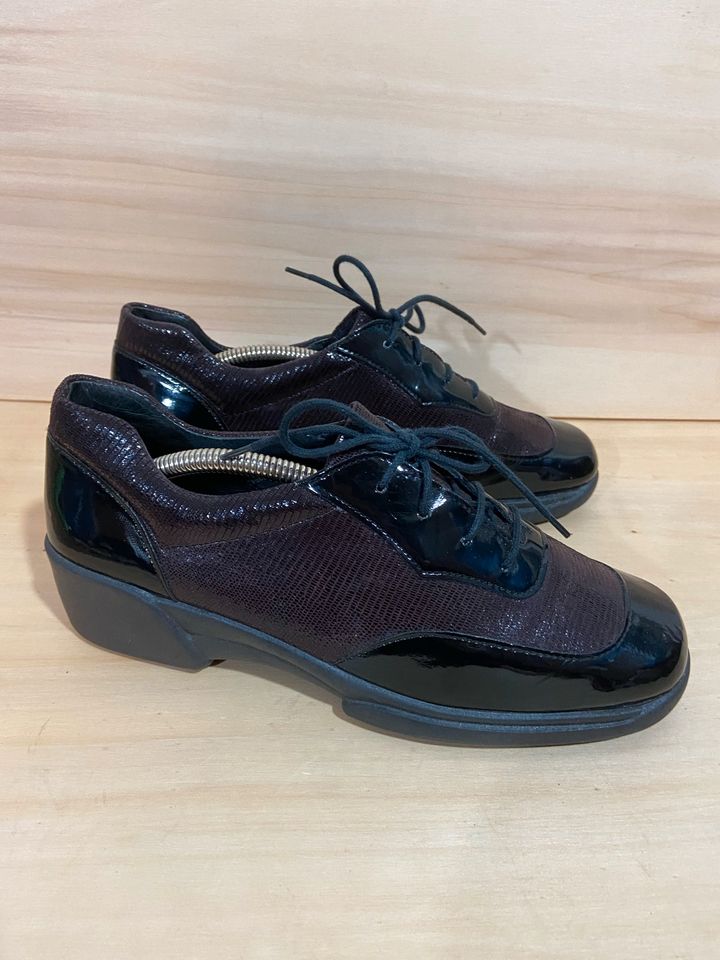 Rohde Damenschuhe bordeaux Schnürschuhe Leder in Erlenbach