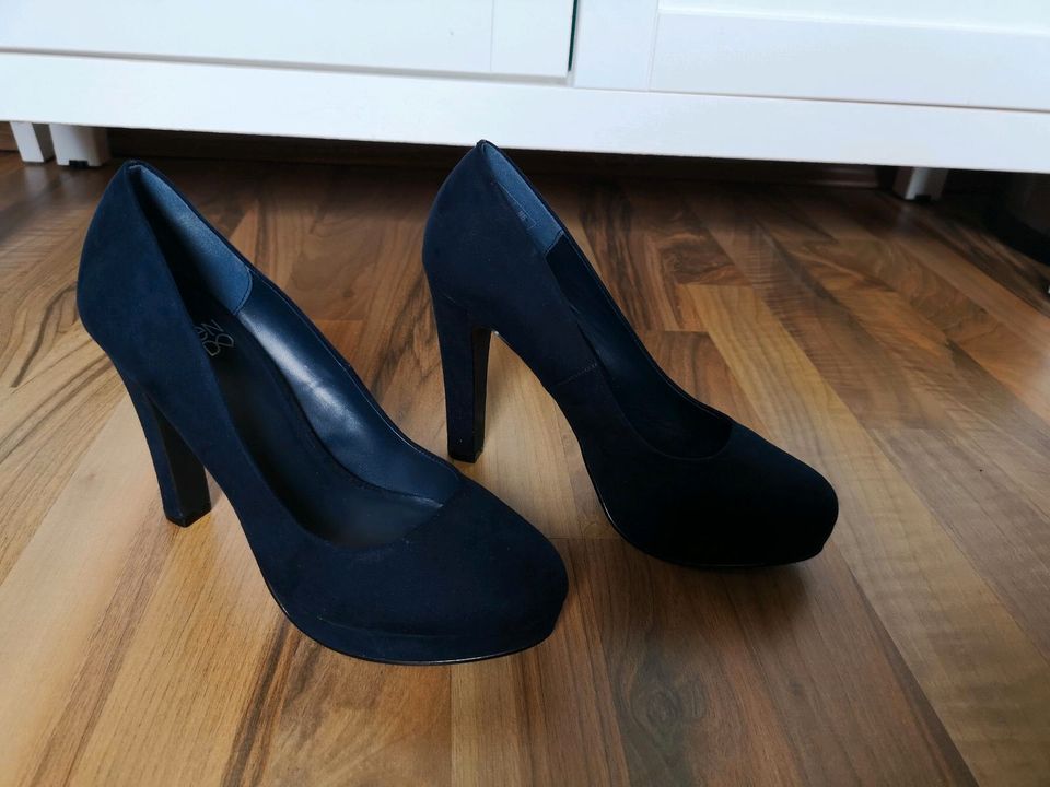 Dunkelblaue Highheels | Even&Odd | Gr. 38 | chic | wedding in Nidda