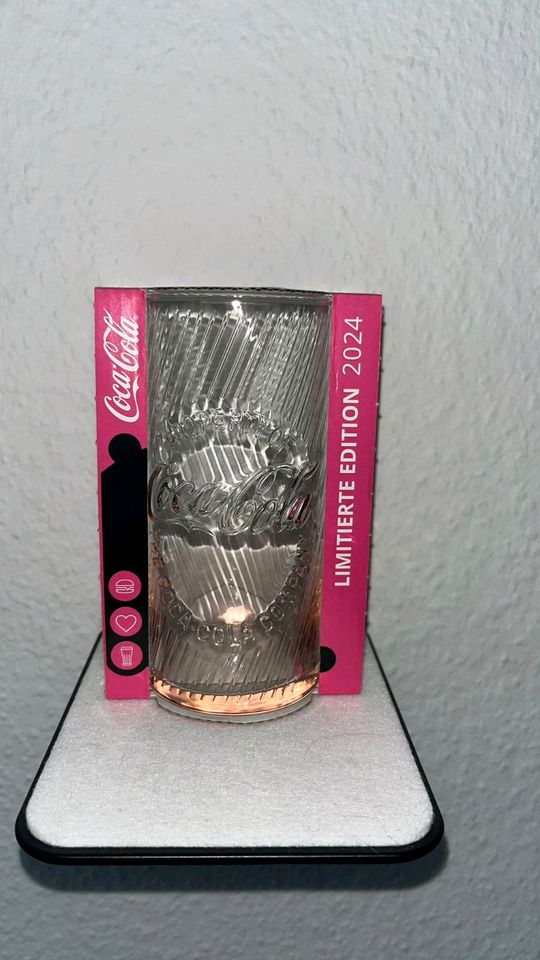 McDonald‘s Coca Cola Glas 2024 pink in Herne