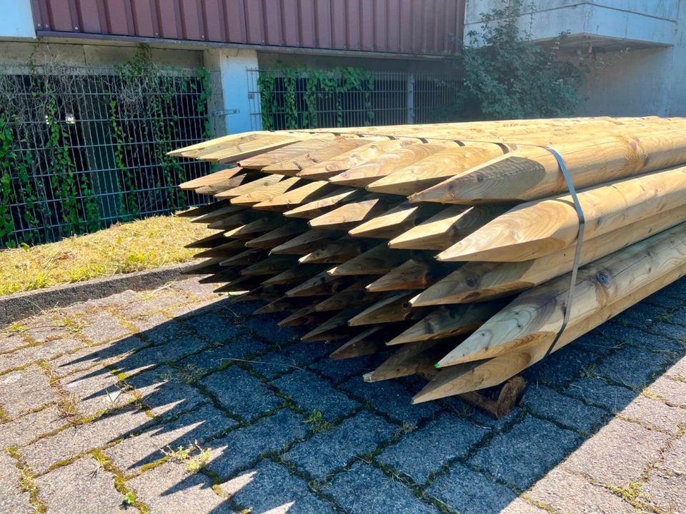 Pfähle Pfosten Holzpfahl Baumpfahl Rundpfahl - 12 x 200 cm - KDI in Lennestadt