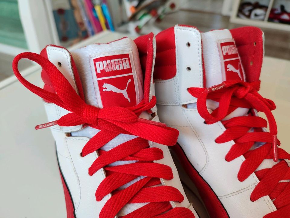 Puma High Top in Größe 45 in White / Red in Bremen