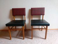 2 Retro Stühle 60er Jahre schwarz rot Vintage Saarland - Lebach Vorschau