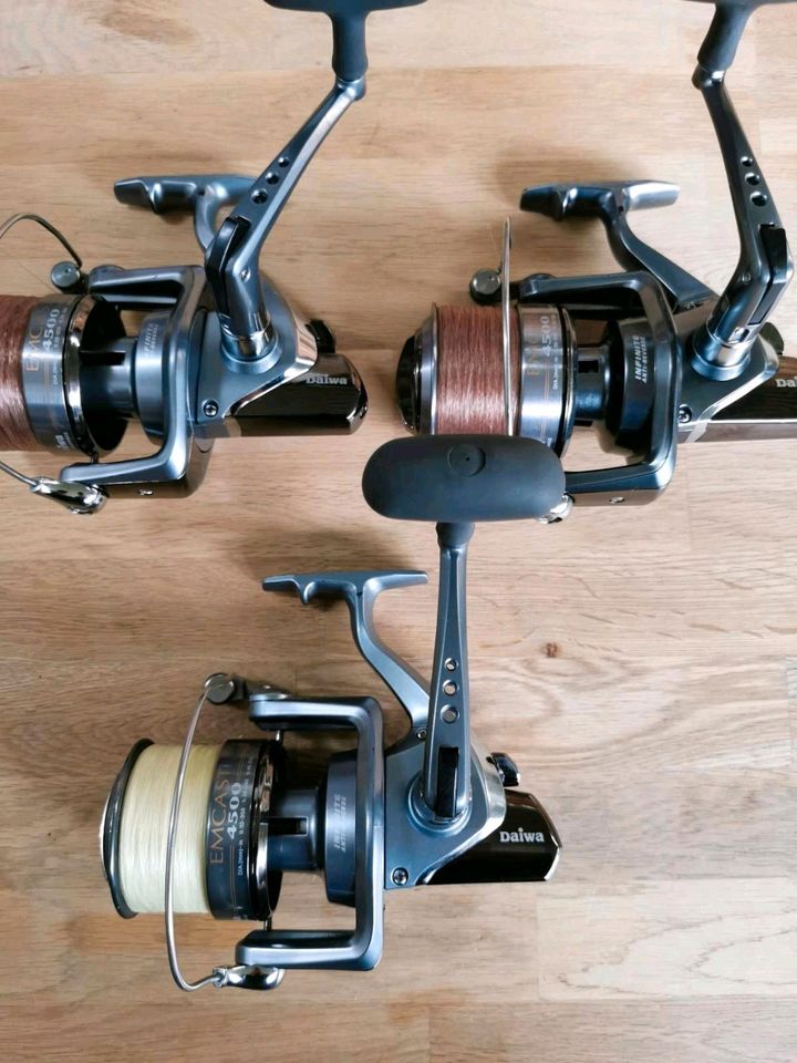 Daiwa Emcast 4500 Big Pit Rollen Karpfenrollen Großfisch Wels TOP in Bad Bentheim