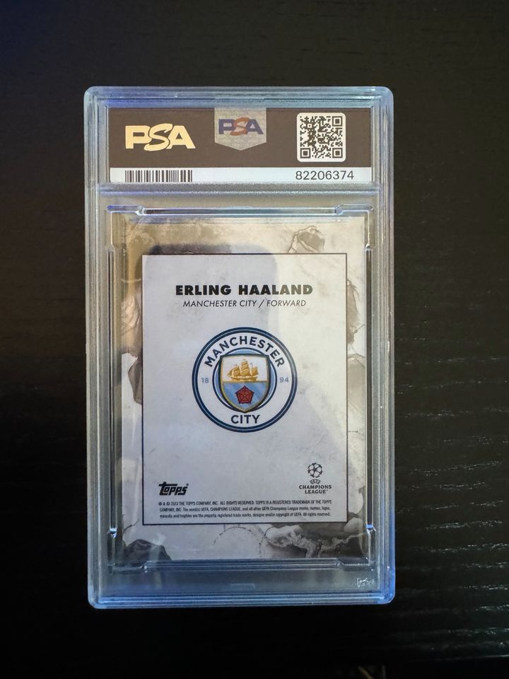 TOPPs Erling Haaland Standout Performance PSA 10 in Hamburg