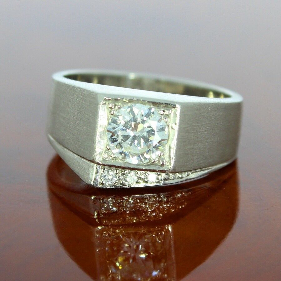 WERT 10990,- Klassischer Diamant Ring 900 Platin pdddd 17821 in Düsseldorf