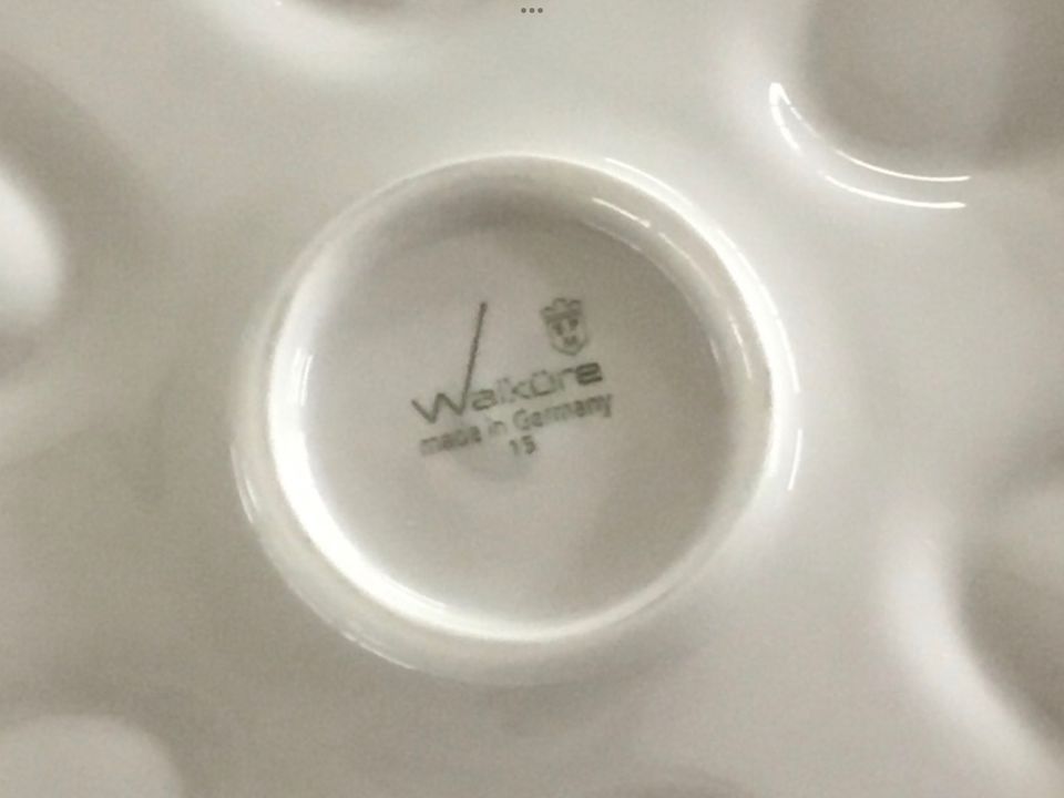 Austernteller weiß Porcellan Gosch Sylt Aufdruck in Bochum