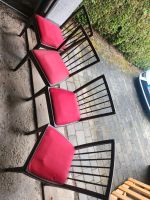 4 Holzstühle mit rotem Polster Rheinland-Pfalz - Büchenbeuren Vorschau