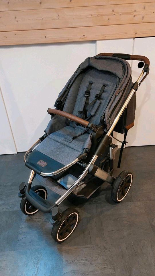 Kinderwagen ABC Design Salsa 4 Air Diamond asphalt 19, Luftreifen in Jossgrund