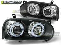 VW Golf 3 Angeleyes Optik Scheinwerfer LED Ringe, Schwarz,1991-97 Kreis Ostholstein - Bad Schwartau Vorschau