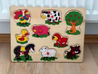 Steckpuzzle Tiere, Bauernhof, Holzpuzzle, Kinder Bayern - Ingolstadt Vorschau