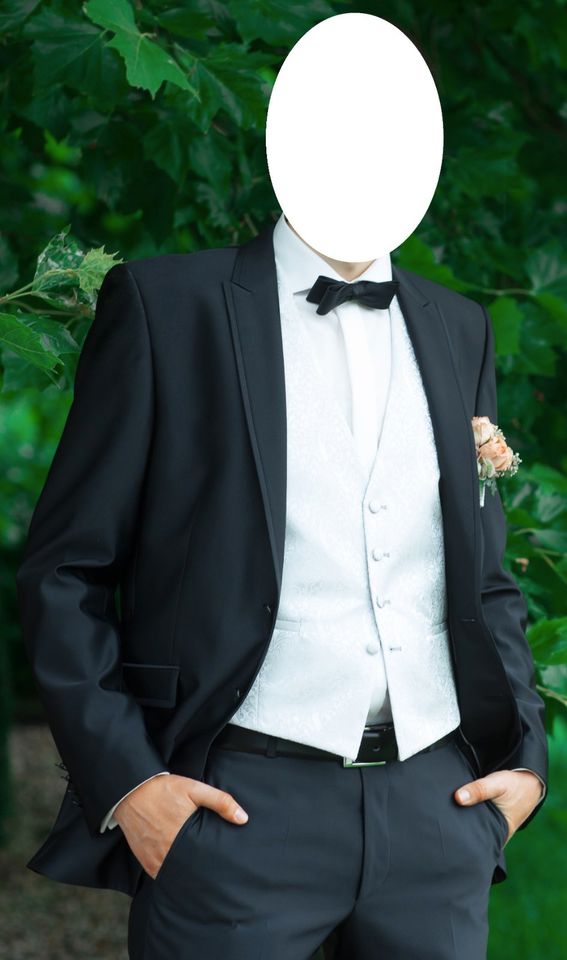 Hochzeitsanzug von Wilvorst *Größe 98* in edlem schwarz in Nottuln