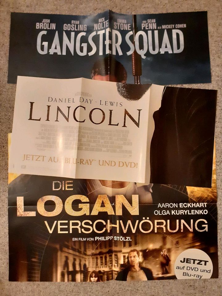 Film Plakate Poster. Gangster Squad, Lincoln, Logan Verschwörung in Dresden