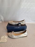 Caprice Ballerinas Gr 39 Silber Leder w Green K&S 70€ Baden-Württemberg - Sindelfingen Vorschau