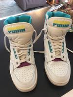 Sneaker hoch Turnschuhe PUMA weiß farbig Gr. 39 1/3 Vintage Saarland - Wadern Vorschau