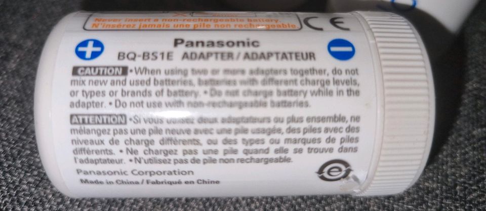3 x eneloop Panasonic Mono D Akku Batterie Adapter für je 2 x AA in Neuendeich
