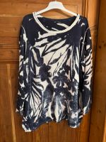 Pullover Pulli Shirt 48 50 Strick blau weiß Muster Blumen Hannover - Herrenhausen-Stöcken Vorschau