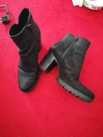 Stiefeletten, schwarz, Blockabsatz, Plateau, Gr. 38 Rostock - Evershagen Vorschau