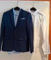 Sakko, Jacket mit 2 Hemden, blau, Größe 164 Bayern - Freilassing Vorschau