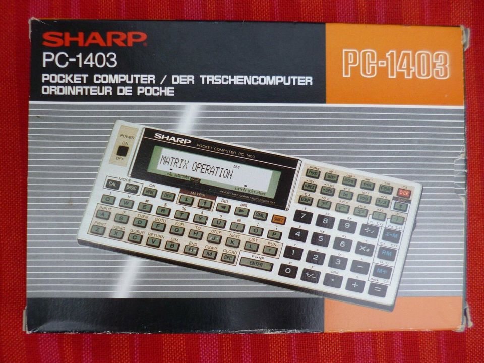 Sharp PC 1403 NEU !!! Top Museumsstück  Original VP + Anleitung ! in Bergisch Gladbach