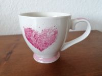 KAFFEEPOTT /Tasse - weiß/creme - Motiv Herz rosa/pink Münster (Westfalen) - Nienberge Vorschau