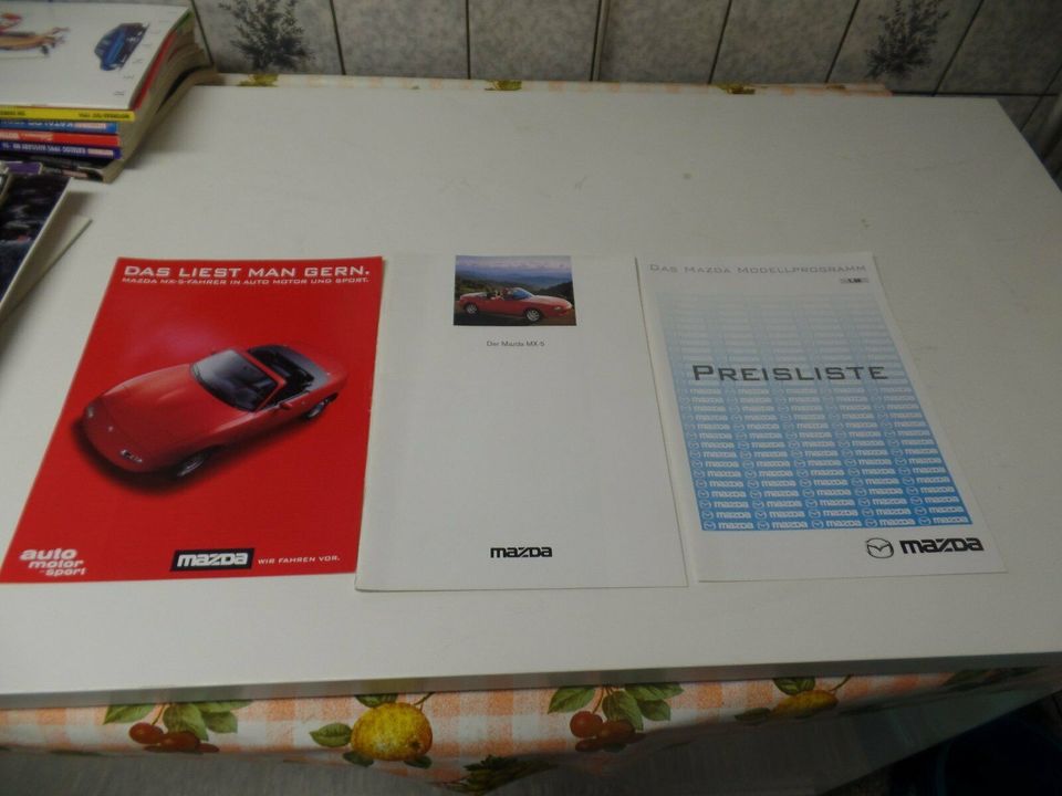 Prospekt Katalog Mazda MX-5 von1995 mit Preisliste 1998 in Lichtenau