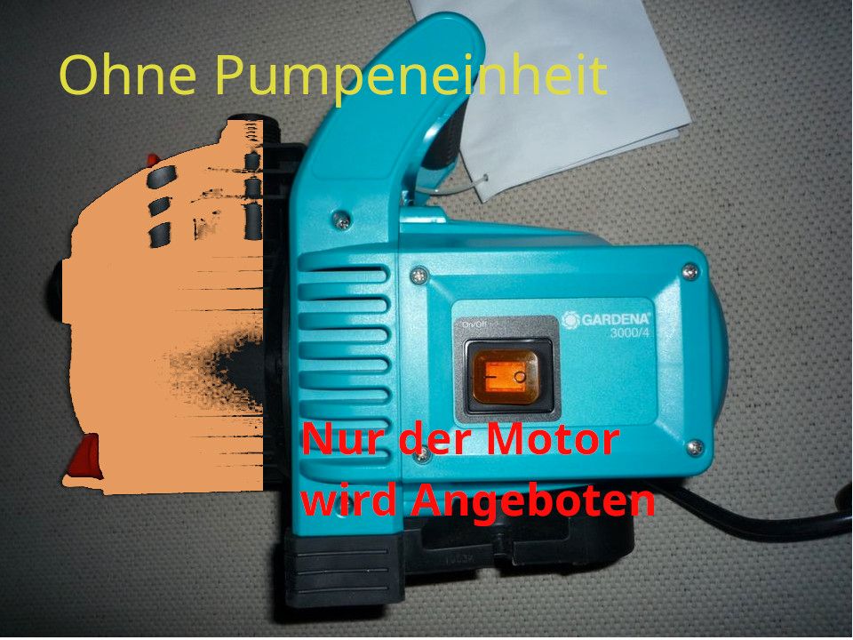 Gardena 3000/4, Motor ohne Pumpeneinheit in Münchenbernsdorf