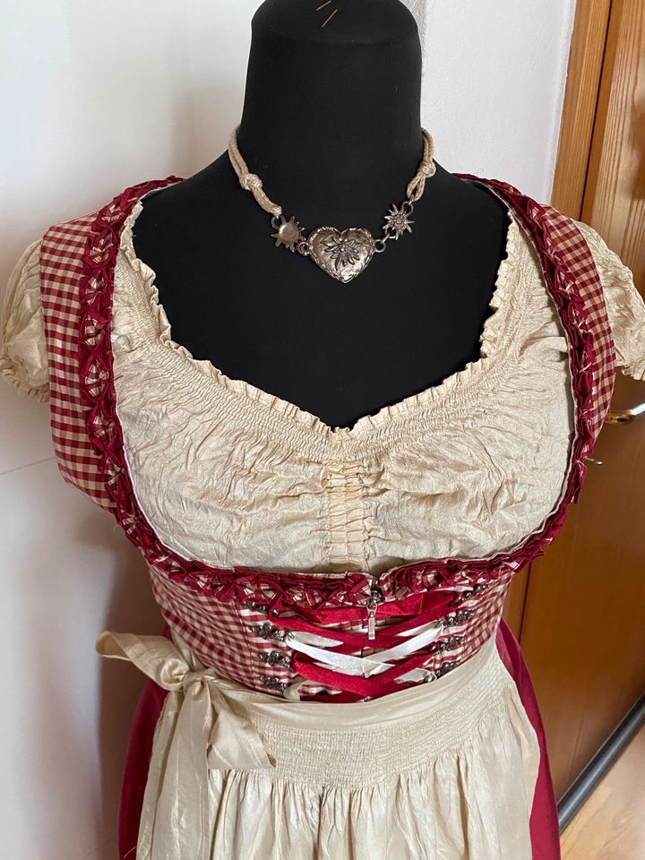 Original STEINDL Dirndl reine Seide / Rohseide 3-teilig Gr. 42 in Büdingen