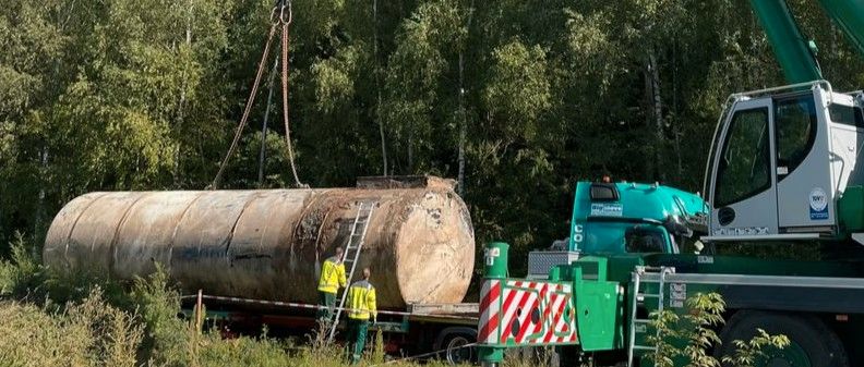 80.000 l Erdtank Löschwassertank Lagertank Wassertank Stahltank in Bautzen