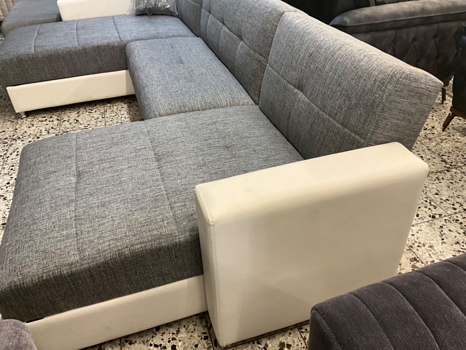 Wohnlandschaft U Couch, Sofa 140x317x170cm, Neu Ware 50%Reduziert in Mönchengladbach