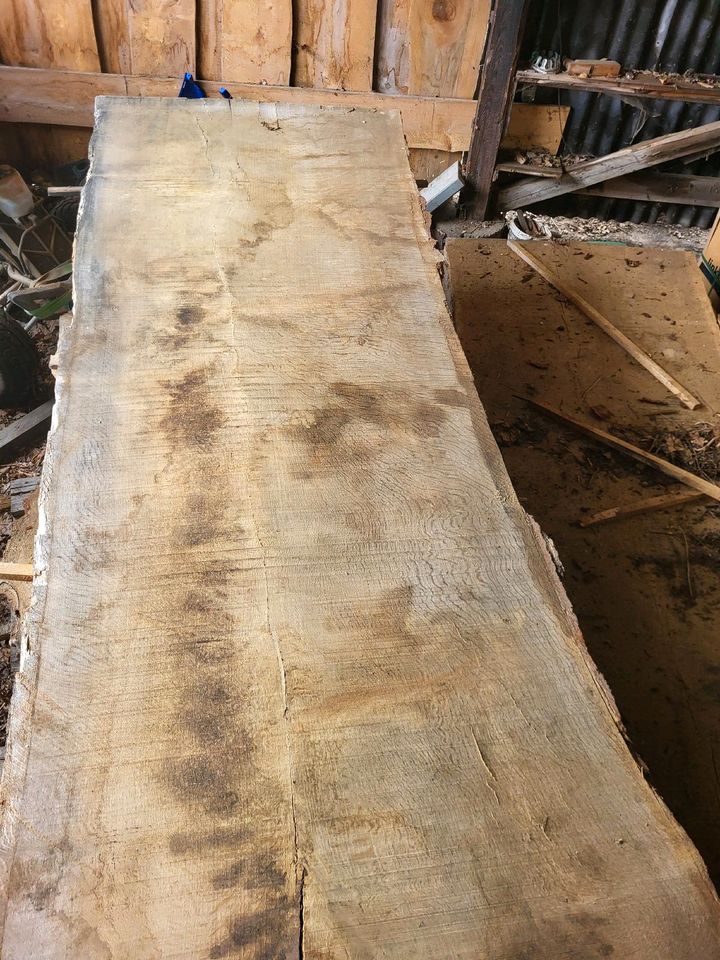 Eichenbohlen Bohlen Schnittholz Tischplatte Eiche 40-120 cm in Dahlenburg