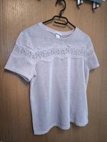 Rosè T-Shirt mit Spitzeneinsatz von H&M – Größe S Baden-Württemberg - Freudenberg Vorschau