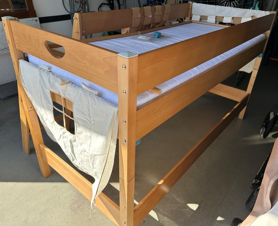 PAIDI Hochbett mit Zubehör inkl. Matratze 200*90 Höhe 125cm in  Baden-Württemberg - Steinheim an der Murr | Babywiege gebraucht kaufen |  eBay Kleinanzeigen ist jetzt Kleinanzeigen