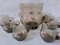 DDR Bowleset mit 6 Gläsern und Kelle Sachsen - Mühlau Vorschau