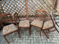 4 Vintage Holzstühle mit Federkern und tollem Designer Hannover - Mitte Vorschau