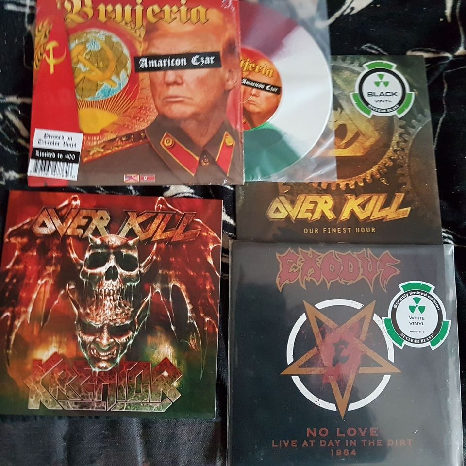 Metal 7" Singles Motörhead, Exodus, Overkill in Mainz