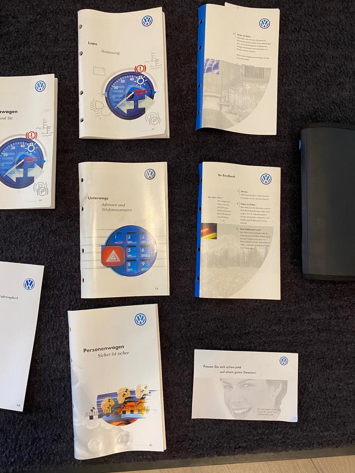 Vw Lupo Bordbuch Bedienungsanleitung Service Mappe Anleitung in Roßdorf