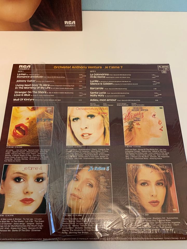 70er LPs 7 x Vinyl Je t‘aime Vinyl Schallplatten Ventura in Großenlüder