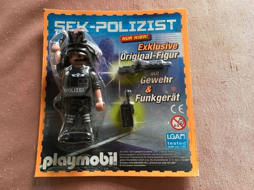 Exklusive Originalfigur SEK-Polizist von Playmobil, OVP, neu in Dummerstorf