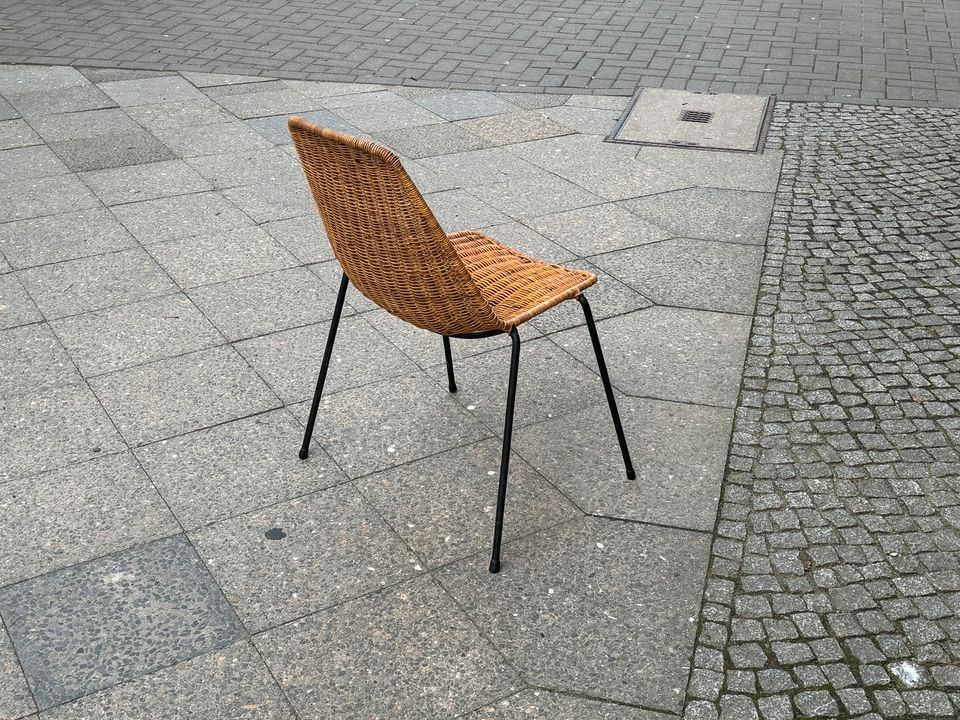Vintage Wicker Stuhl Chair Korb Mid Century Gian Franco Legler in Berlin