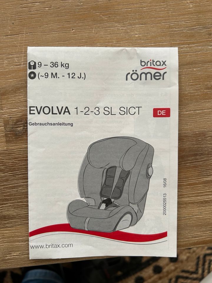 Kindersitz Römer Britax  EVOLA  1-2-3 SL SICT in München