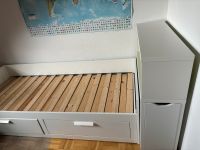 Ikea Brimnes Bett weiß 2 Schubladen 2 Matratzen Düsseldorf - Garath Vorschau