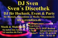 DJ Sven-Sven´s Discothek für Hochzeit, Geburtstag, Event & Party Rostock - Lütten Klein Vorschau