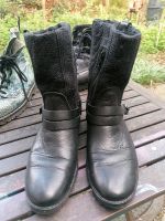 Boots, schwarz, 41, Leder und Strick, Lavorazione Artigiana Bremen - Vegesack Vorschau