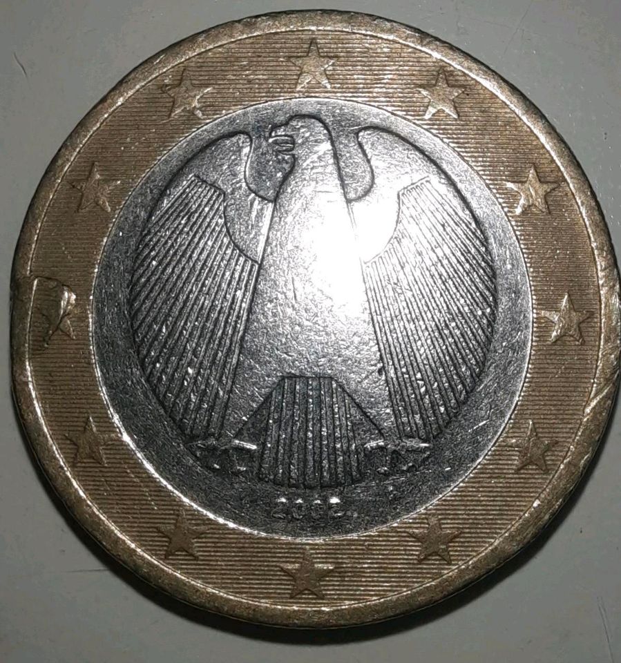 1 Euro Münze 2002 Fehlprägung in Rheinsberg