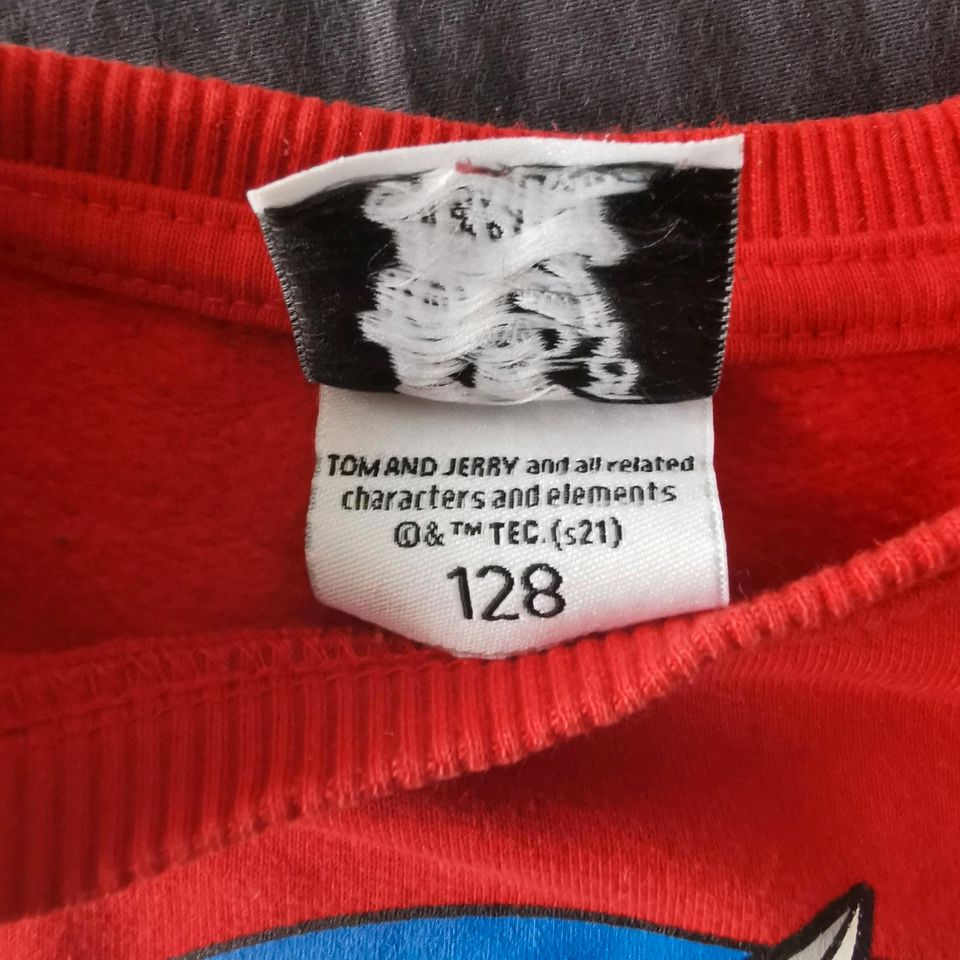 Tom und Jerry, Pullover GR. 128 in Finsterwalde