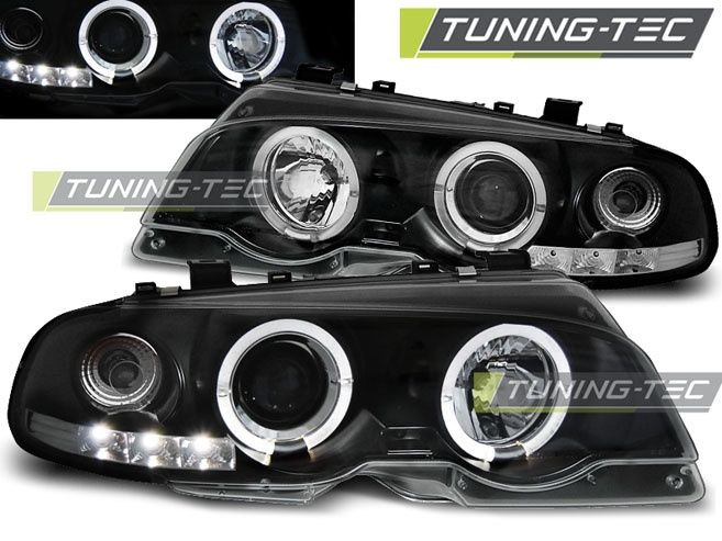 Tuning-Tec LED Angel Eyes Scheinwerfer für BMW E46 Coupe 99-03 sc in Viersen