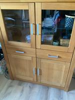Highboard mit 2 Schubladen, 2 Glas- und 2 Holztüren Nordrhein-Westfalen - Leverkusen Vorschau