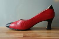 Tanzschuhe rot-weiß Echtleder Gr 4 1/2 (37,5) Schleswig-Holstein - Nortorf Vorschau