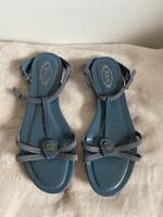 Tod’s Sandalen Blau Gr. 38,5 Leder West - Nied Vorschau