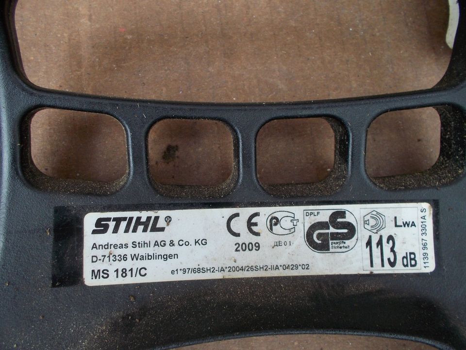 stihl ms 181,auspuff,vergaser,motor,zündspule,gehäuse,griff in Schillingsfürst